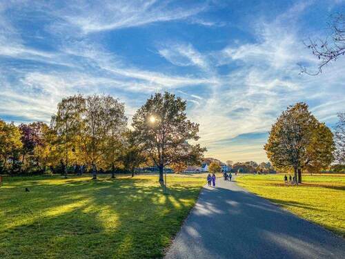 Der nahegelegene Westpark - 