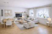 Wohnzimmer- unverbindliche Visualisierung, Möblier - 3 Zimmer Etagenwohnung zum Kaufen in Stein