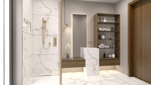 Beispielansicht Badezimmer - 2 Zimmer Etagenwohnung in Garmisch-Partenkirchen