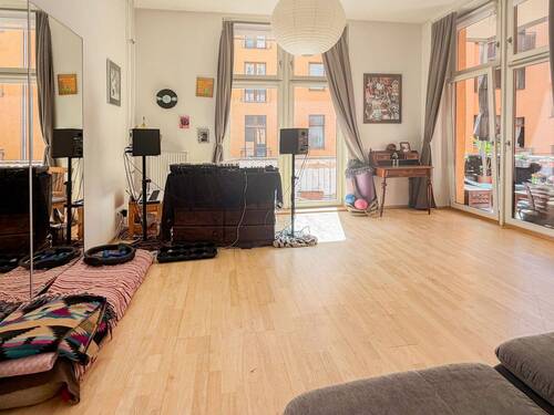 Wohnzimmer - Etagenwohnung mit 121,00 m&sup2; in Berlin zum Kaufen