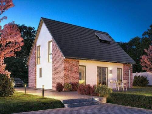 csm_flair-130-teilverklinkerung-nacht-garten-2021- - 4 Zimmer Einfamilienhaus in Altenberge