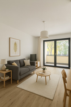 Wohnzimmer Möbliert - 