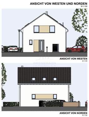 Ansicht von Norden und Westen - 