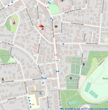Lageplan - 2 Zimmer Etagenwohnung zum Kaufen in Rastede
