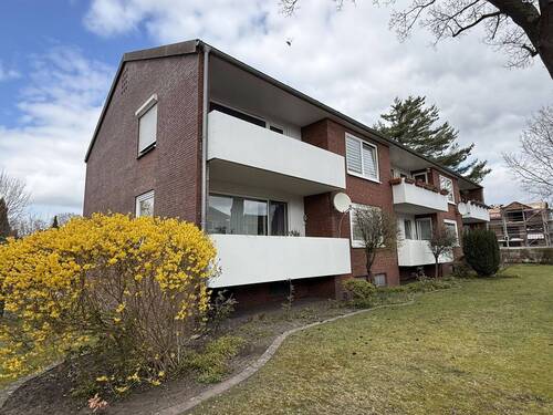 Hausansicht - Vermietete 2,5 Zimmer-Wohnung mit Loggia und Garage