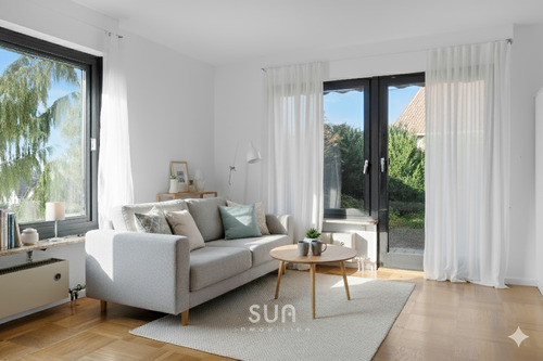 Wohnzimmer EG - 3 Zimmer Einfamilienhaus in Rottenacker