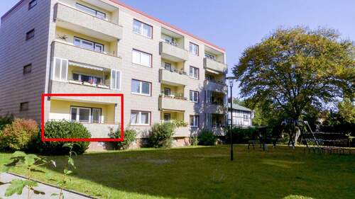 Außenansicht-Rückseite - Ruhige, großzügige Wohnung mit viel Licht und Blick ins Grüne
