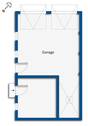 Grundrissskizze Garage - 