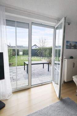 Aussicht Wohnzimmer Terrasse - Reihenmittelhaus mit 170,00 m&sup2; in Helmbrechts / Ort zum Kaufen