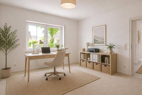 Virtuelles Homestaging-Arbeitszimmer - 