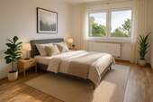 Schlafzimmer (Einrichtung visualisiert) - 2 Zimmer Etagenwohnung in Großengottern