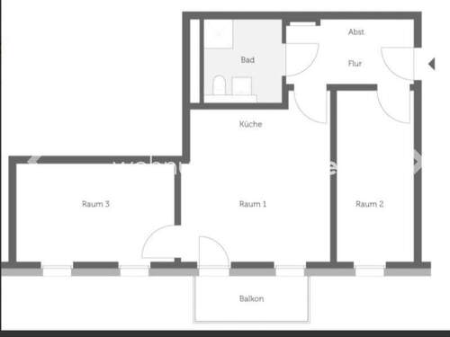 Bild 1 - 3 Zimmer Etagenwohnung zur Miete in Berlin