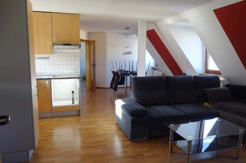 Wohn- und Küchenbereich - 3 Zimmer Etagenwohnung zur Miete in Weisendorf