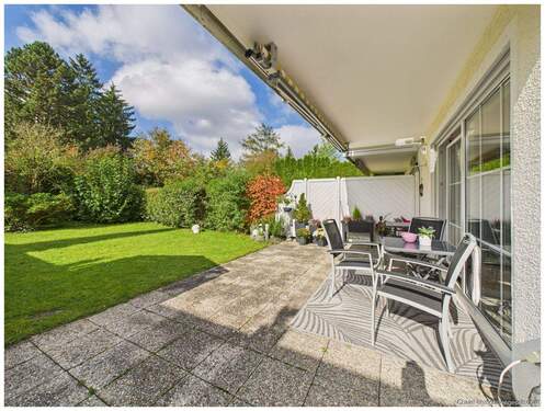Terrasse mit Garten - Terrassenwohnung mit 97,10 m² in München zum Kaufen