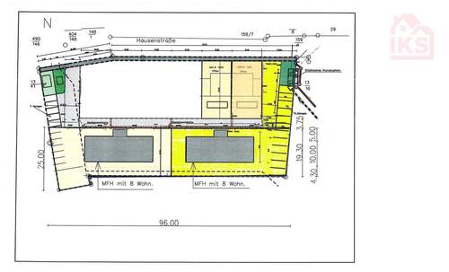 Grundstück MFH 1224 m² gelb - Grundstück zum Kaufen in Völklingen / Fenne
