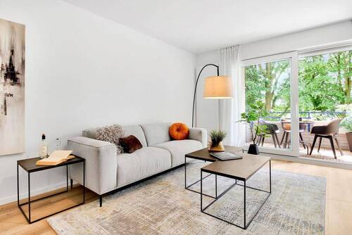 Wohnzimmer - Hochwertige 3-Zimmer-Eigentumswohnung mit Garage