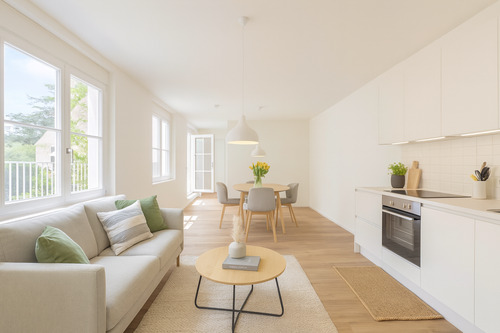 Visualisierung Wohnen/Essen/Küche - 2 Zimmer Etagenwohnung zum Kaufen in Überlingen