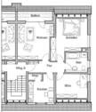 Grundriss - 3 Zimmer Etagenwohnung zur Miete in Lippstadt