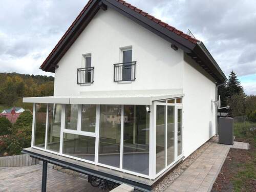 Wintergarten (nun fertig) - Einfamilienhaus mit 123,00 m² in Gera zum Kaufen
