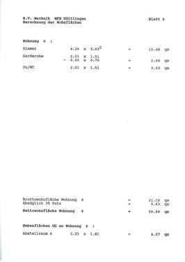 Wohnflächenberechnung - 