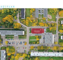 Geschäftshaus in zentraler Lage von Lütten-Klein in Rostock, mit Neubaustudie