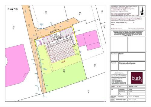 Flächenplan Baugenehmigung - 