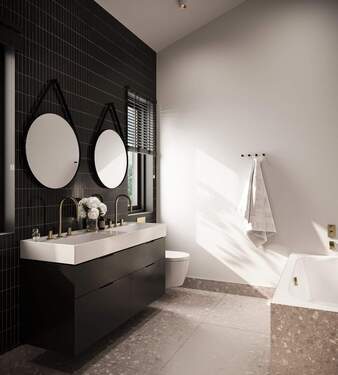 Beispiel Badezimmer - Reihenendhaus mit 126,00 m&sup2; in Hamburg zum Kaufen