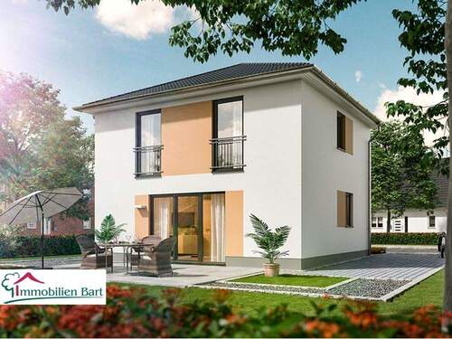 Rückansicht - SAARBURG - NÄHE: MASSIVER NEUBAU MIT GRUNDSTÜCK