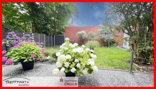 Garten - 3 Zimmer Bungalow in Emden
