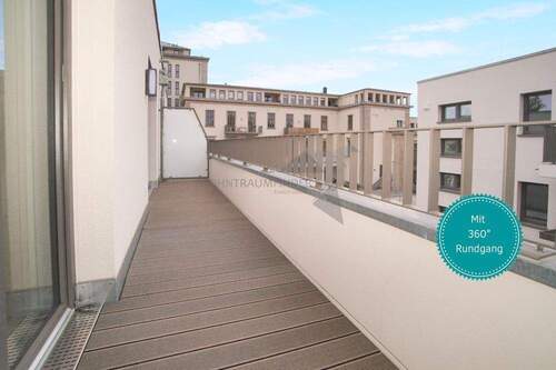 Wohnung mit 360° Rundgang - ++ Perfekt für Paare ++ 2-Raum-Whg. am Pelzmühlenteich mit Einbauküche, Südbalkon und TG-Stellplatz
