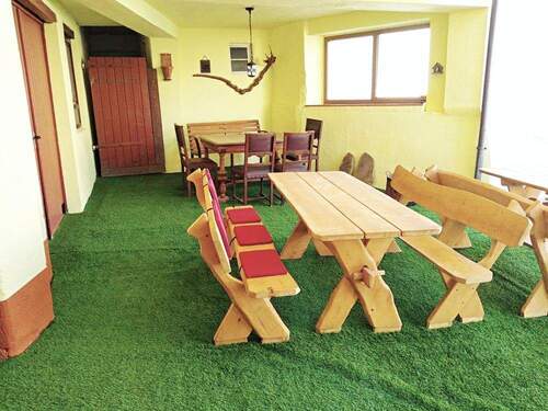 überdachter Freisitz Innenhof - 