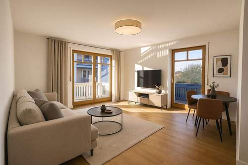 Wohnzimmer Visualisierung - Charmante 2-Zimmer-Wohnung in ruhiger Lage von Aschau im Chiemgau