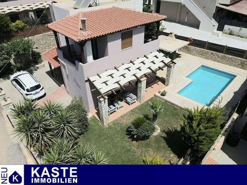 Titel - Attraktives Ferienhaus mit Pool in Roumeli, Rethymno - Ihr Traumhaus auf Kreta