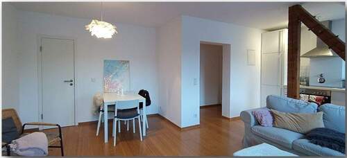 Wohnküche im Dachgeschoss Bild 6.jpg - Etagenwohnung mit 47,00 m&sup2; in Düsseldorf zur Miete