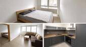 Ansicht Schlafen/Wohnen/Kochen - 2 Zimmer Etagenwohnung in Fürth
