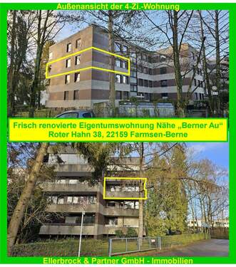 Außenansicht Wohnung - 4 Zimmer Etagenwohnung zum Kaufen in Hamburg