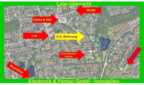 Lageübersicht - 4 Zimmer Etagenwohnung in Hamburg