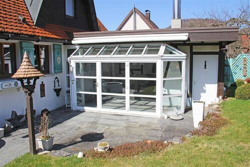 Terrasse mit Natursteinbelag - 