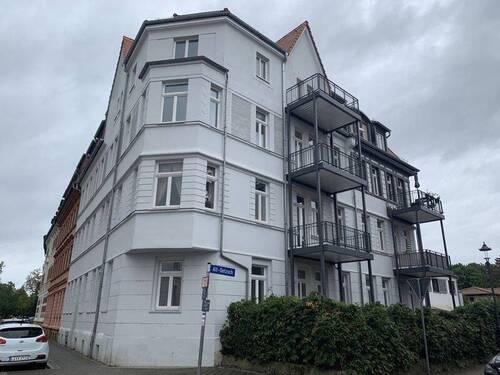 Hausansicht - 2 Zimmer Etagenwohnung in Markkleeberg