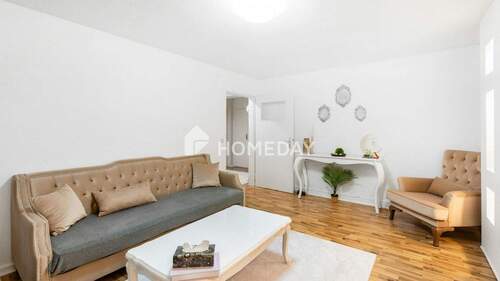 Wohnzimmer 2 - 3 Zimmer Etagenwohnung in Ludwigshafen am Rhein