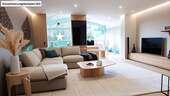 Wohnzimmer-Homestaging - 5 Zimmer Doppelhaushälfte zum Kaufen in Seeheim-Jugenheim