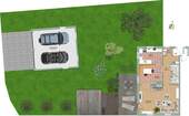 Grundriss EG mit Garten - 