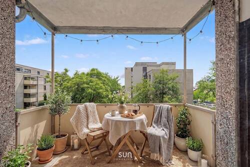 BALKON (visualisiert) - WALDSEE-NAHES WOHNEN IN WALLDORF - 3-Zimmer-Oase mit Wohlfühlfaktor