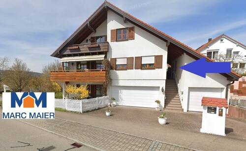 Außenansicht markiert - 5 Zimmer Mehrfamilienhaus, Wohnhaus zum Kaufen in Blaustein