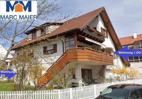 Außenansicht markiert - 5 Zimmer Mehrfamilienhaus, Wohnhaus in Blaustein