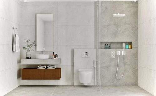 Bad mit begehbare Dusche - Etagenwohnung mit 66,90 m² in München / Trudering zum Kaufen