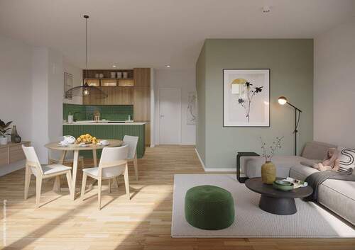 Wohnzimmer + Essbereich Dünenhaus WE 224 - 