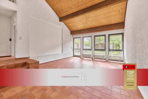 Wohnzimmer - Gepflegtes Reihenendhaus mit Galerie und Garten in Mannheim-Rheinau