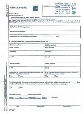 Selbstauskunft - Etagenwohnung mit 120,00 m² in Waldshut zur Miete