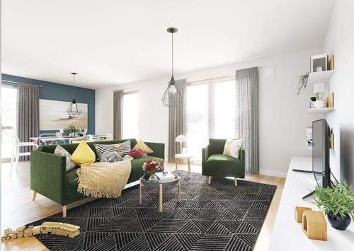 Flair-152-RE-Wohnzimmer-1 - 6 Zimmer Mehrfamilienhaus, Wohnhaus in Herford